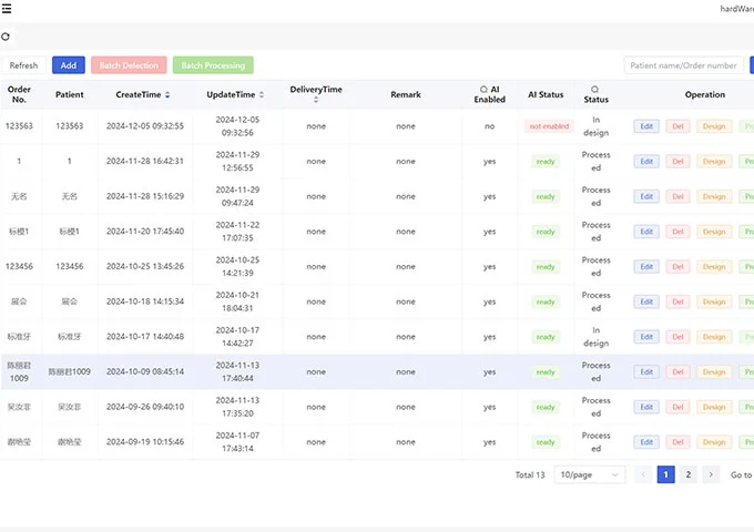Real-time Tracking of Order Status